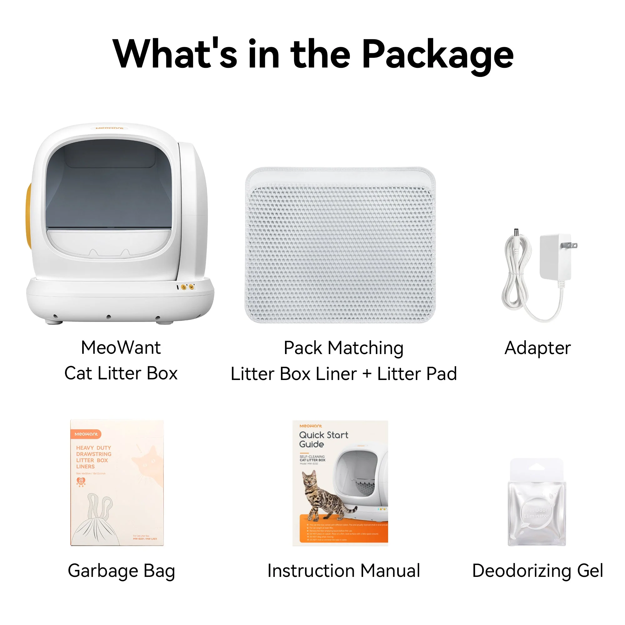 Meowant Self-Cleaning Cat Litter Box - MW-SC02 (White) - Image 10