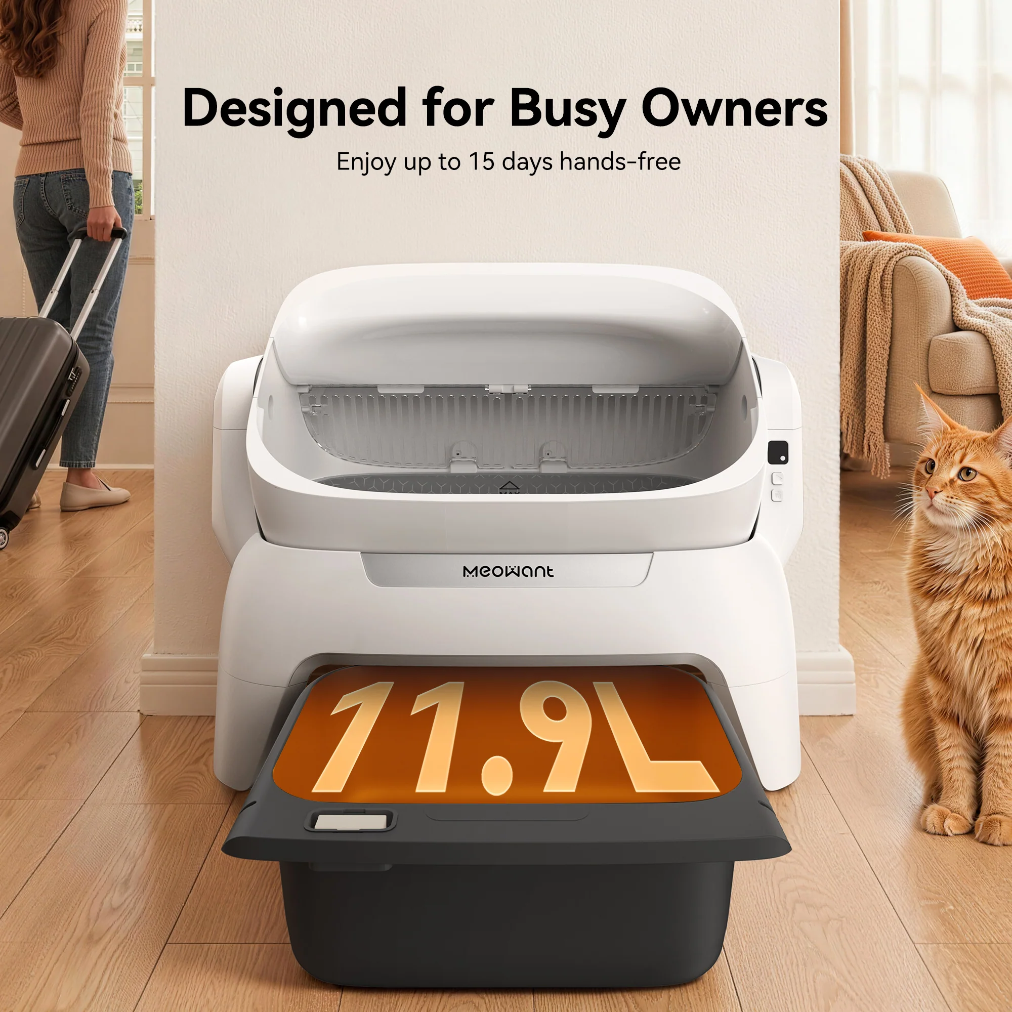 Meowant Self-Cleaning Cat Litter Box – MW-SC10 - Image 3