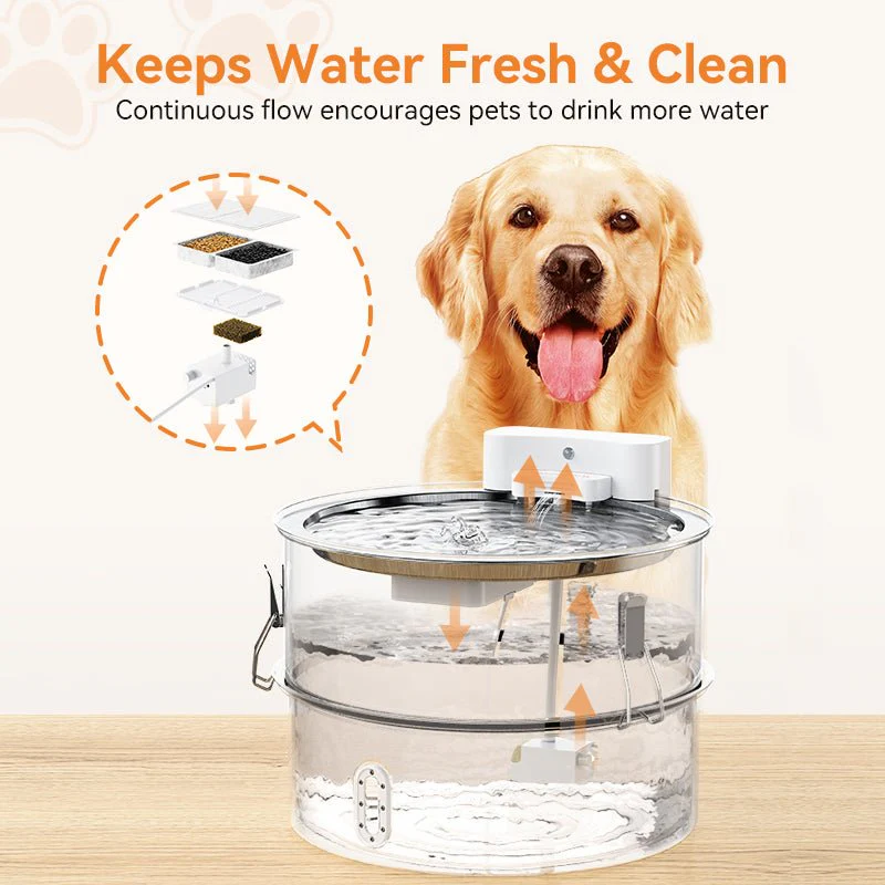 Meowant Stainless Steel Dog Water Fountain-DF01 - Image 5